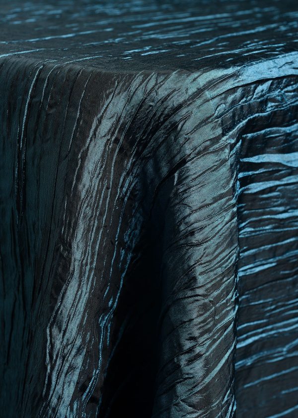 01GBS Linens Crinkle Taffeta-Teal