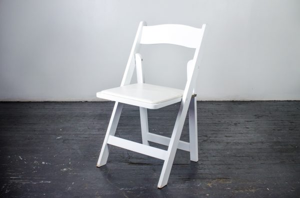 events-weddings folding chair white Wood